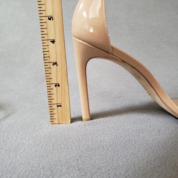 Stuart Weitzman Nudistsong Heels Adobe 8.5 STUA-WZ128 Tan Brown Patent Leather - Picture 6 of 16